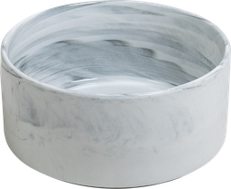 [AB65001] AB Ceramic Pet Bowl Marbled white-850ml 
