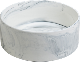 [AB65002] AB Ceramic Pet Bowl Marbled white-1800ml 