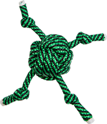 [AB50212] AB Rope Ball with 4 Knots Green/Black-75-85g 23cm