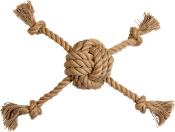 [AB50235] AB Rope Ball with 4 Knots Natural-265-275g 30cm