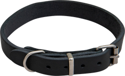 [AB30008] AB COUNTRY LEATHER Halsband Schwarz-18mmx30-41cm