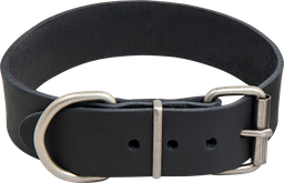 [AB30018] AB COUNTRY LEATHER HD Halsband Schwarz-40mmx42-50cm
