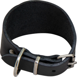 [AB30023] AB COUNTRY LEATHER Whippet Halsband Schwarz-26-30cm