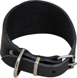 [AB30025] AB COUNTRY LEATHER Greyhound halsband Zwart-35-40cm