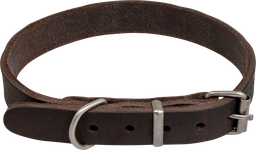 [AB30097] AB COUNTRY LEATHER Halsband Braun-12mmx21-27cm