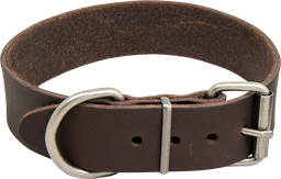 [AB30105] AB COUNTRY LEATHER HD Halsband Braun-35mmx30-38cm