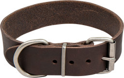 [AB30113] AB COUNTRY LEATHER HD halsband Bruin-40mmx57-65cm