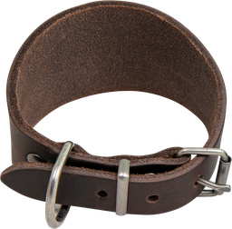 [AB30115] AB COUNTRY LEATHER Whippet collar Brown-26-30cm
