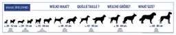 [AB95201] AB POS Tableau des tailles Panneau magnétique-100x20cm