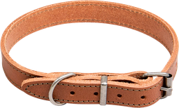 [AB30559] AB WAXED LEATHER Collier Cognac-18mmx30-41cm