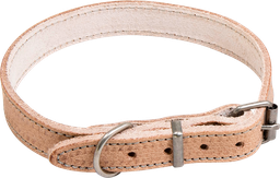 [AB30587] AB WAXED LEATHER Halsband Naturel-16mmx25-36cm