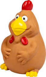 [AB50517] AB LATEX TOY Hähnchen Braun-14cm