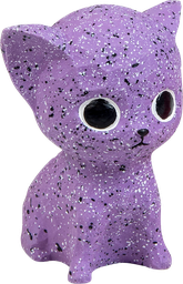 [AB50521] AB LATEX TOY Cat Purple-12cm