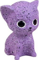 [AB50521] AB LATEX TOY Katze Violett-12cm