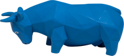 [AB50524] AB LATEX TOY Stier Blau-19cm