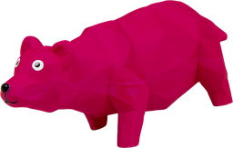[AB50529] AB LATEX TOY Bär Rosa-19cm