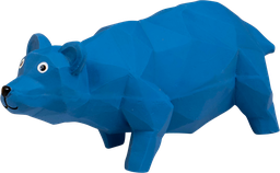[AB50530] AB LATEX TOY Bär Blau-19cm