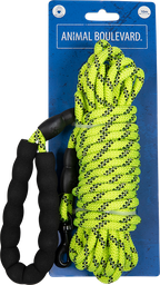 [AB32021] AB SAFETY Laisse à pister avec poignée EVA Jaune-8mmx10m