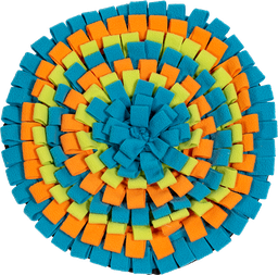 [AB50900] AB TREAT MAT  Blauw-Oranje-Groen-Ø40cm