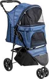 [AB45012] AB TRAVEL Poussette pour Chiens Bleu-XS 80x45x99cm