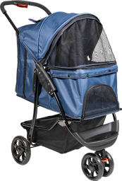 [AB45013] AB TRAVEL Poussette pour Chiens Bleu-S 87x50x107cm