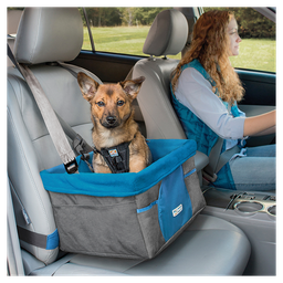[K01724] KURGO Heather Autositz Grau/Blau-30x40x20cm