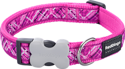 [DC-FN-HP-20] RD Halsband Flanno Rosa-M 20mmx31-47cm