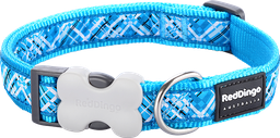 [DC-FN-TQ-20] RD Halsband Flanno Türkis-M 20mmx31-47cm