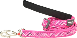 [L6-FN-HP-15] RD Leash Flanno Pink-S 15mmx1,8m