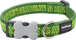 [DC-SA-GR-15] RD Halsband Safari Groen-S 15mmx24-36cm