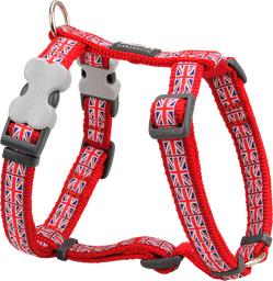[DH-UK-RE-15] RD Harnas Union Jack Flag Rood-S 15mm