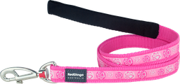 [L4-PI-HP-15] RD Leiband Paw Impressions Roze-S 15mmx1,2m