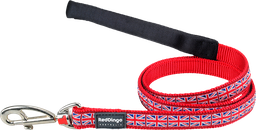 [L4-UK-RE-20] RD Leash Union Jack Flag Red-M 20mmx1,2m