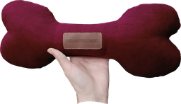 [AB50079] AB SOFT TOY Knochen Burgundy-38cm