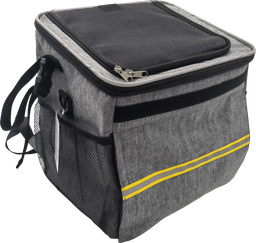 [AB45102] AB TRAVEL Fahrradkorb & Gepäckträgertasche vorne Grau-25x30x30cm