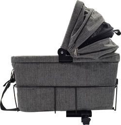 [AB45103] AB TRAVEL Fahrradkorb & Gepäckträgertasche hinten Grau-32x48x45cm